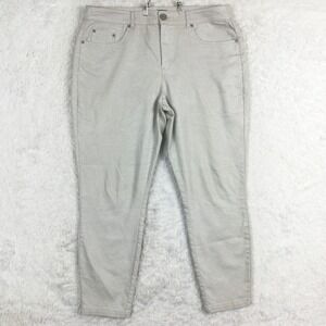 Tribal Womens Pants Skinny Snake Print Gray Mid‎ Rise Stretch 14